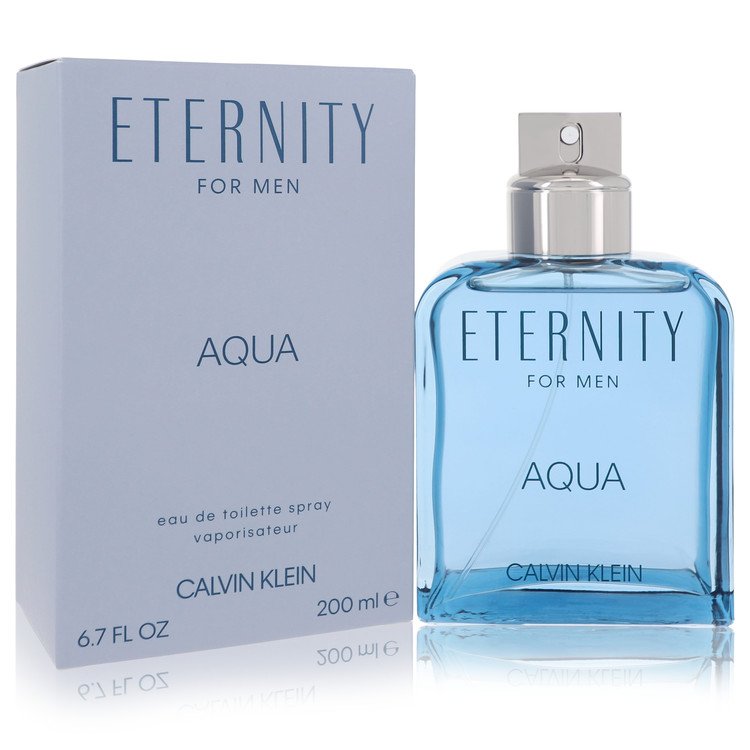 Eternity Aqua by Calvin Klein Eau De Toilette Spray 6.7 oz Eternity Aqua by Calvin Klein Eau De Toilette Spray 6.7 oz